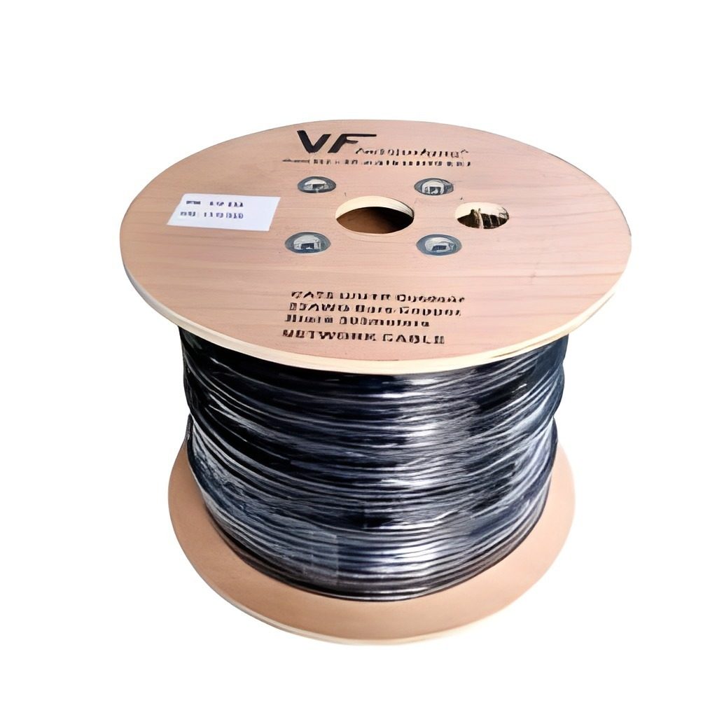 Bobina Cable UTP Cat6 Exterior Sumergible Pvc+pe Negro 500 M