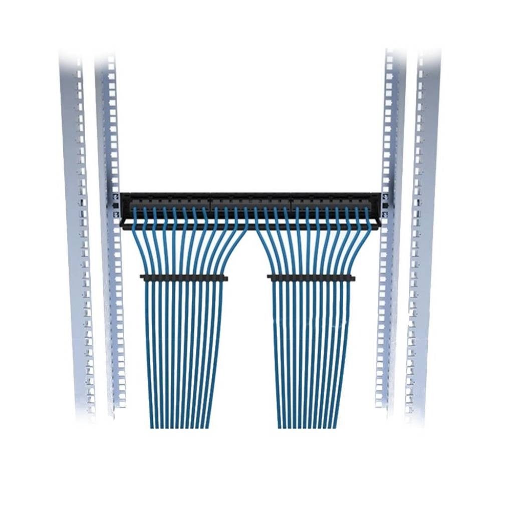 Organizador De Cables Vertical Metal Con Tapa