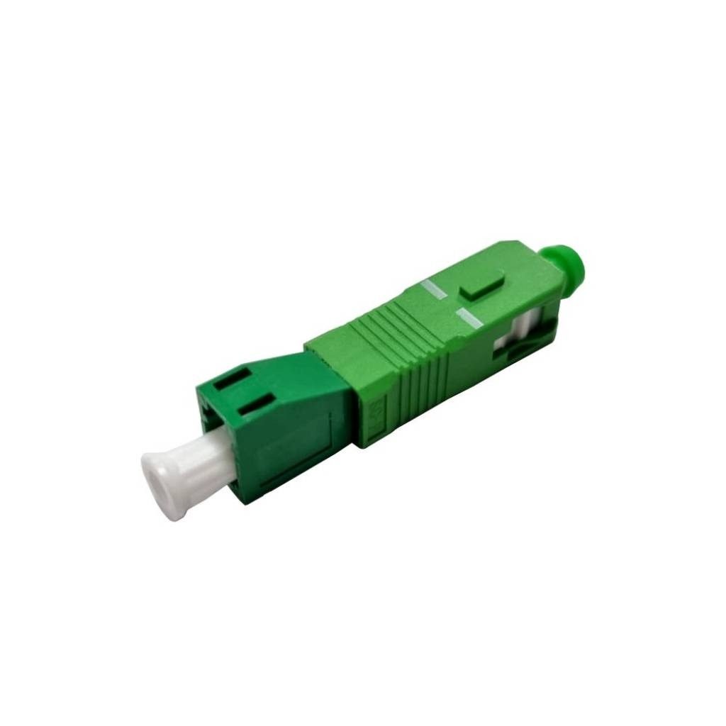 Adaptador De Fibra Óptica Lc APC Hembra A Sc APC Macho Monomodo