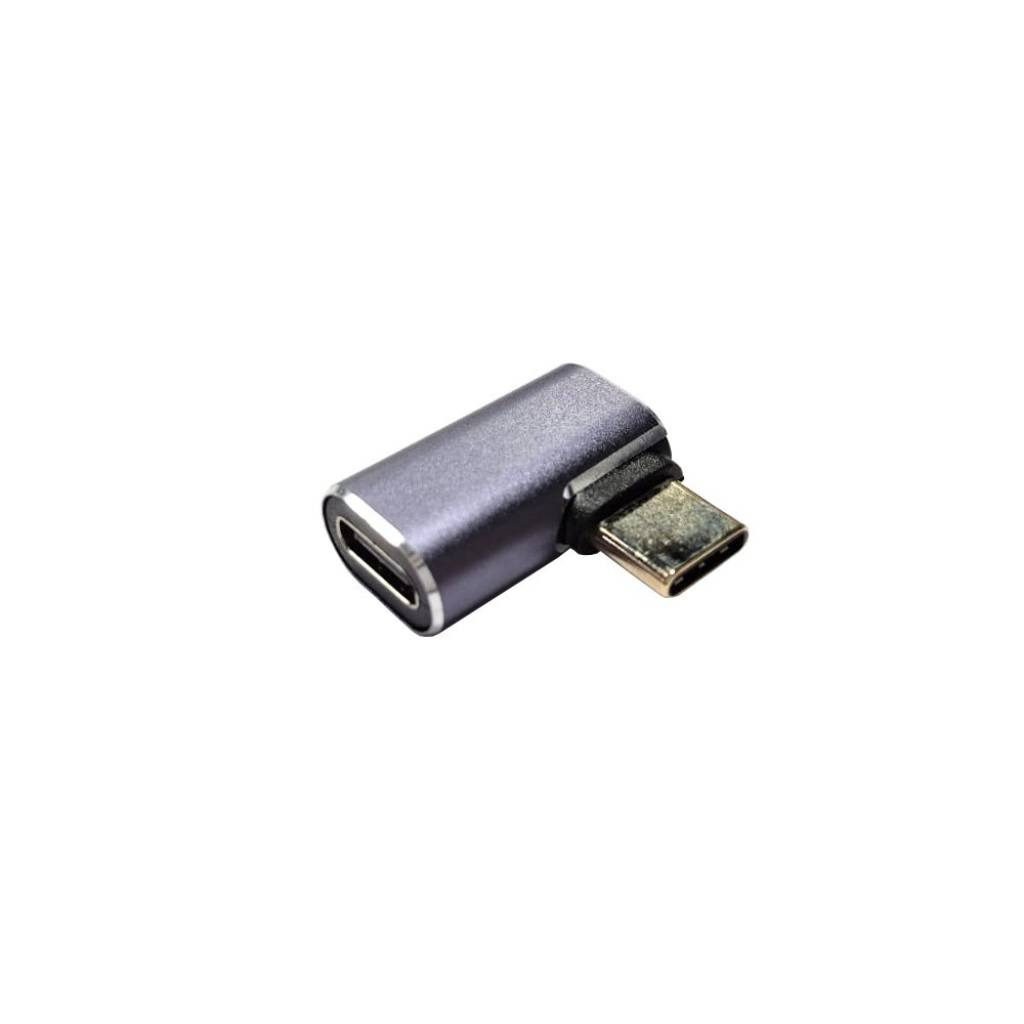 Adaptador USB-C Macho A USB 4.0 De 40G 100W 8K 60Hz En Ángulo 90°