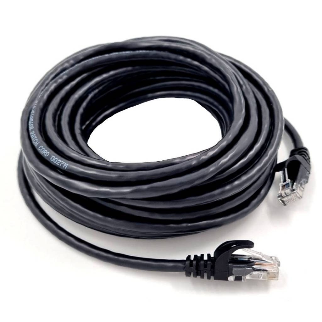Patch Cord Cat6 Exterior 1 M Negro