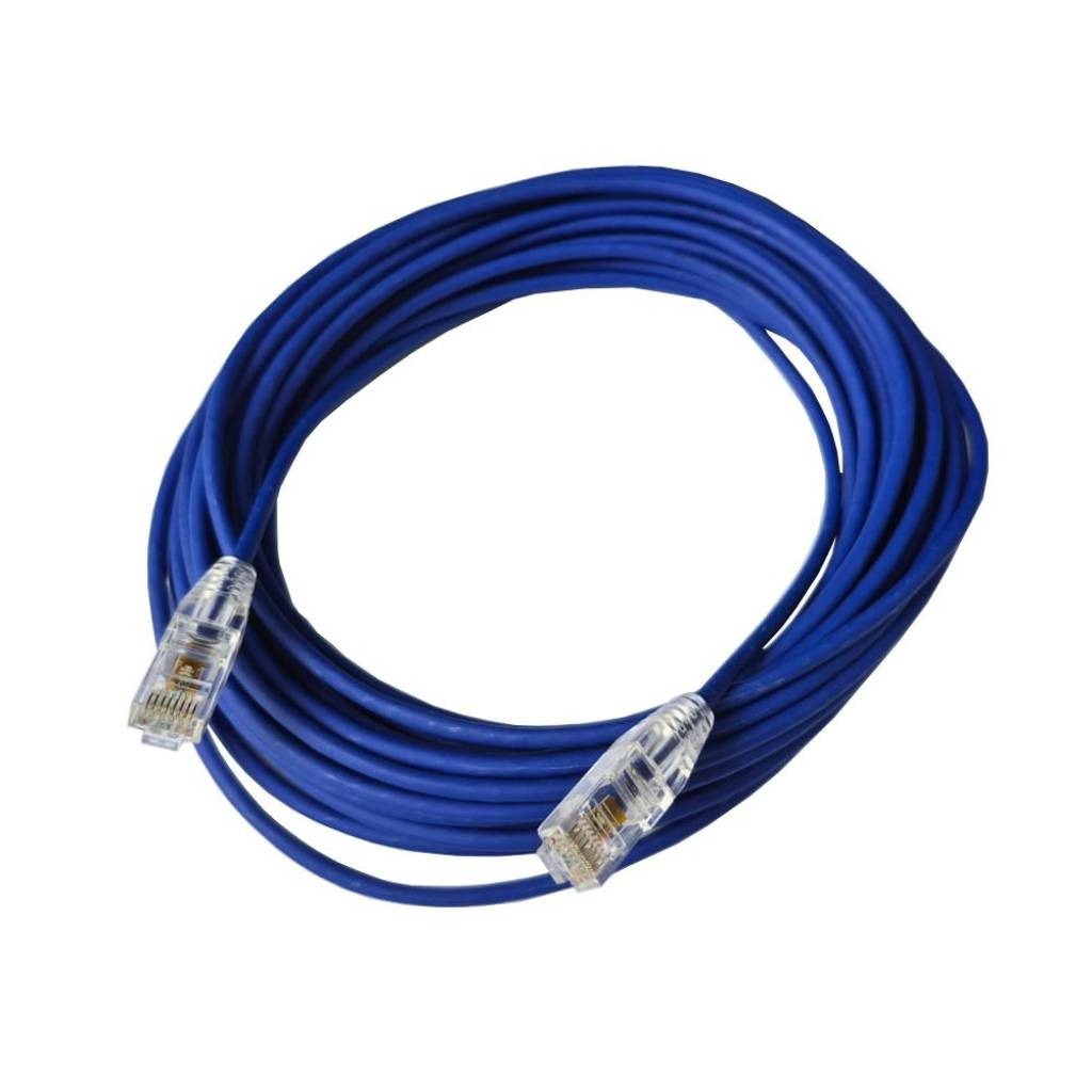 Patch Cord Cat6a UTP Slim LED 1.5m Azul LSZH