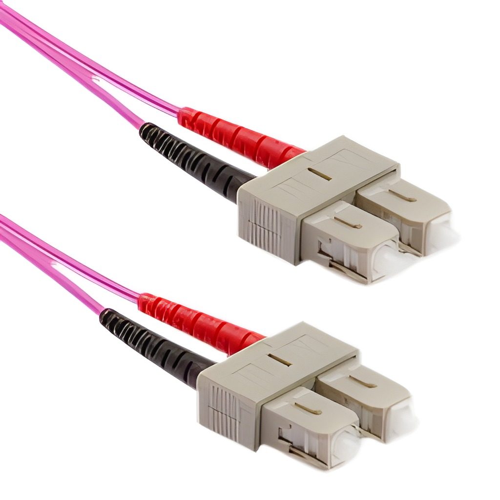 Patch Cord Fibra Óptica Dúplex Multimodo OM4 SC/SC UPC 50/125 2M LSZH