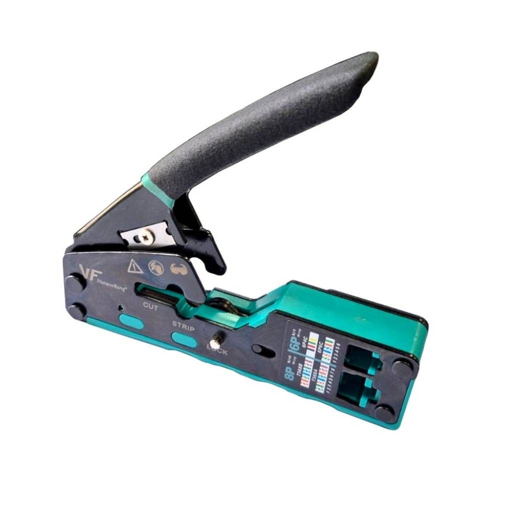 Pinza De Red Para Conectores Pasantes RJ45 Cat7/6A/6/5/3
