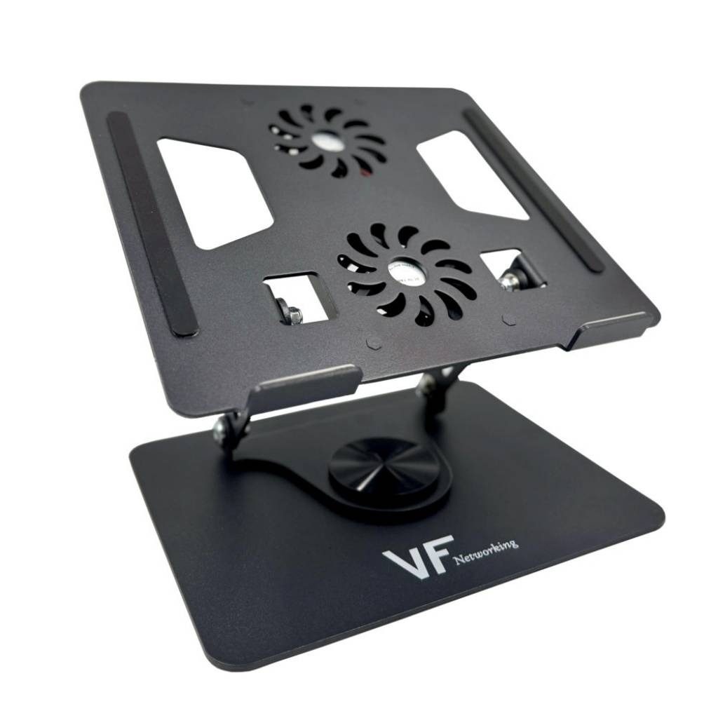 Soporte Para Notebook Giratorio De 10" A 17.3" Con 2 Ventiladores