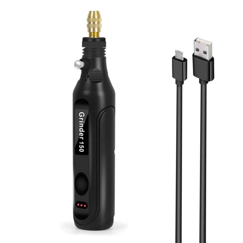 Mini Mandril USB Negro