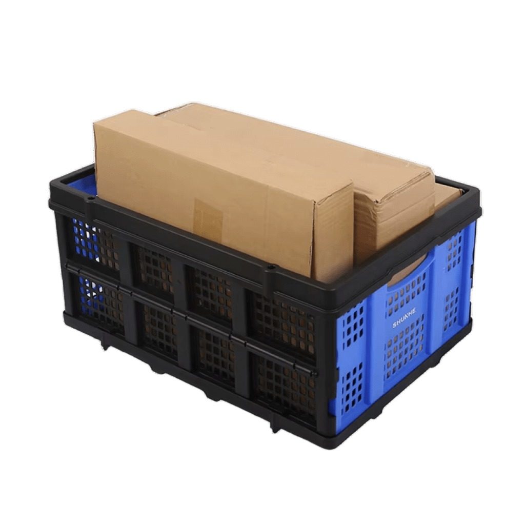 Cajón Plegable De Plástico Negro 25 Kg