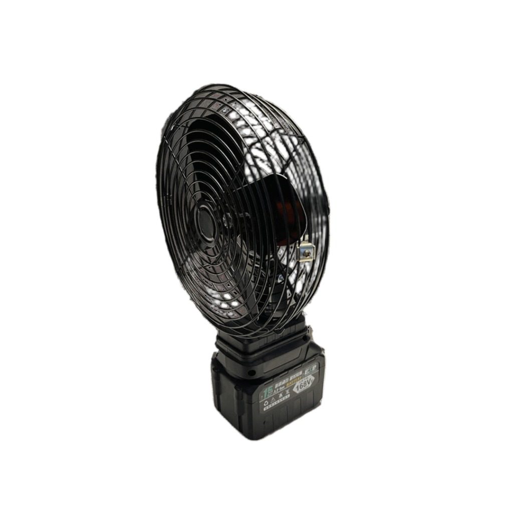 Ventilador De Mano Negro Con Batería De Litio 21V