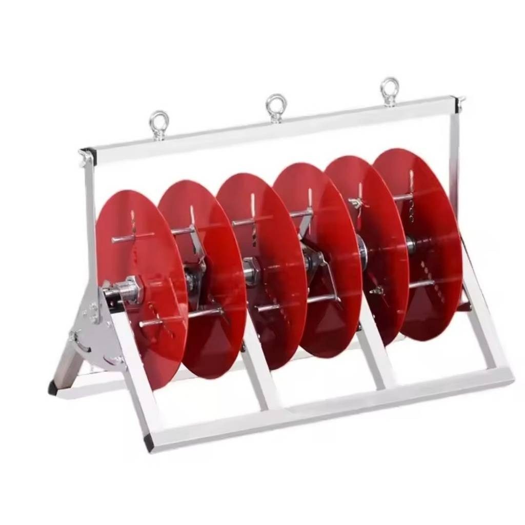 Porta Bobina De Cable Acero Inoxidable 3 Divisiones