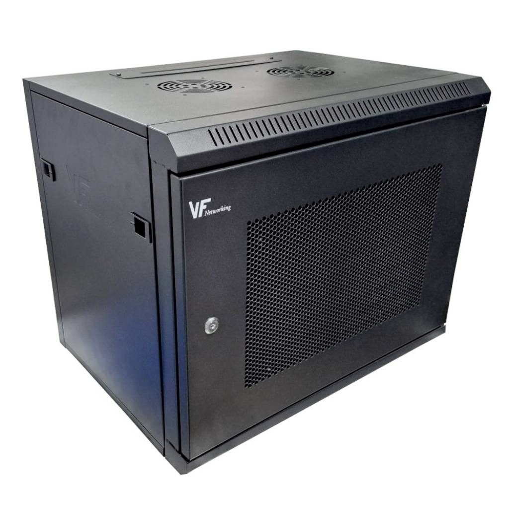 Rack De Pared 9 U 600x450mm Negro Plegable