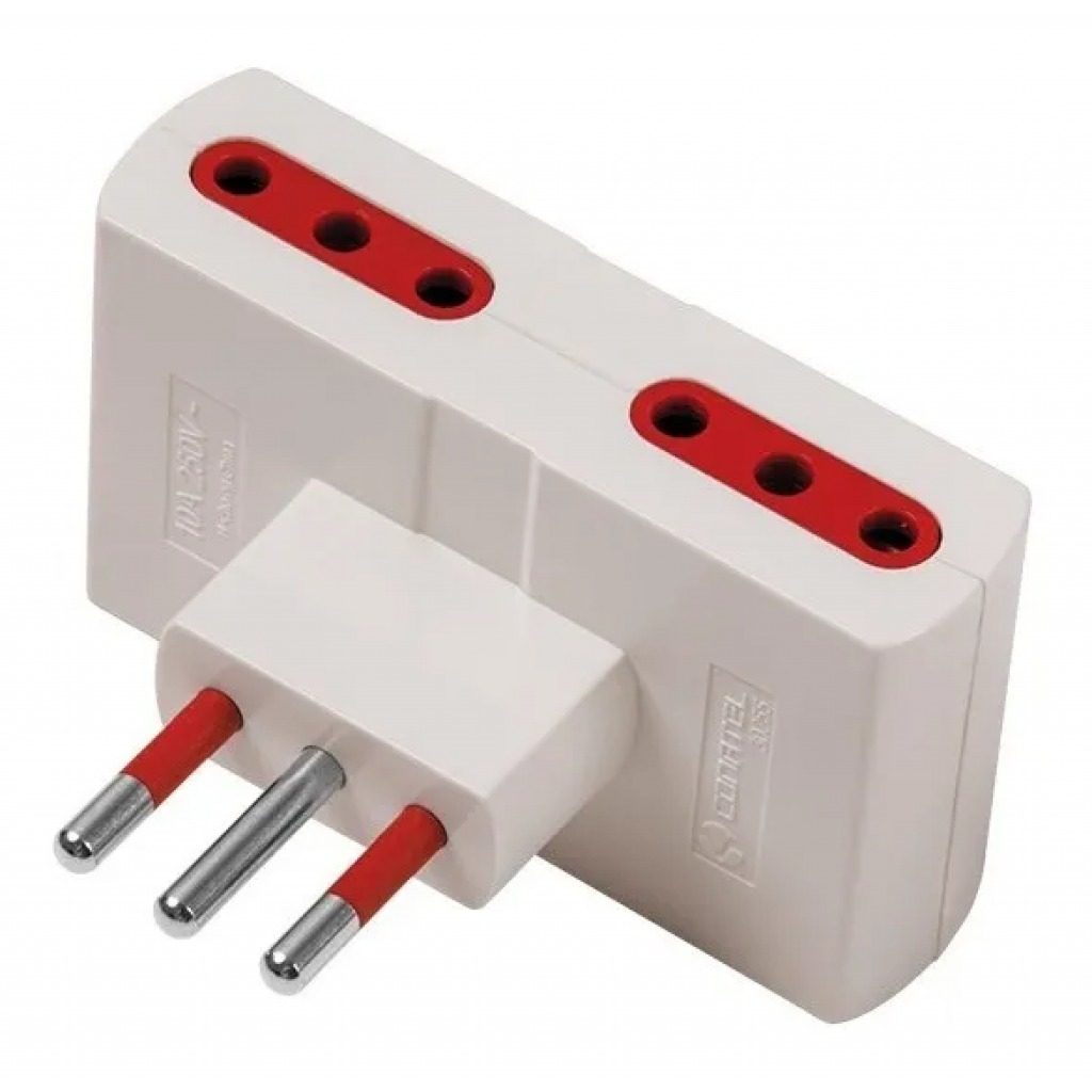 Adaptador De Ficha 3L A 4 Tomacorrientes 3L