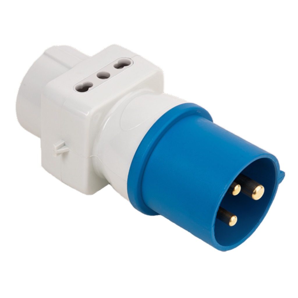 Adaptador Ficha Industrial 2p+t 16A