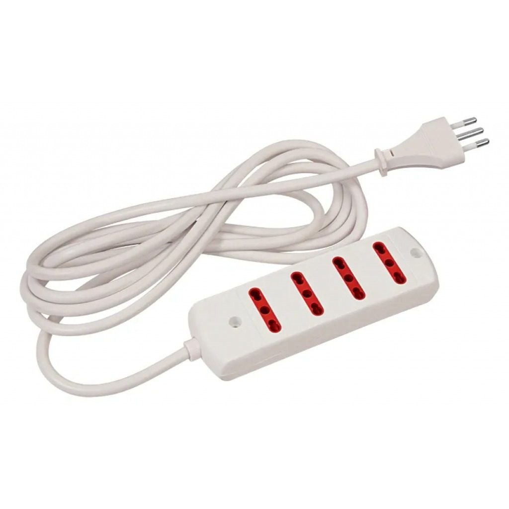 Alargue 4 Tomas Con Cable 3 M Y Ficha 3L