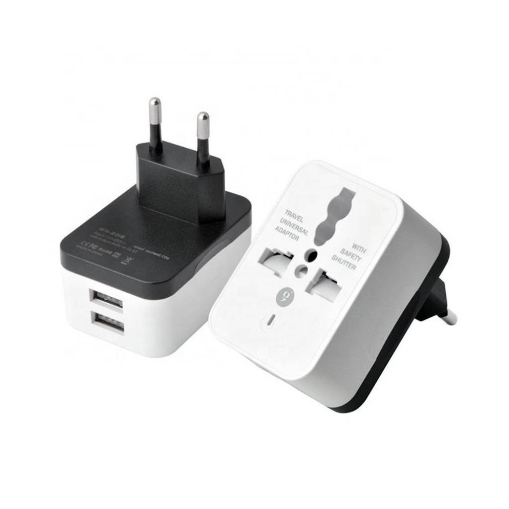 Cargador USB Universal 2 Puertos 5V 1A Para Teléfono
