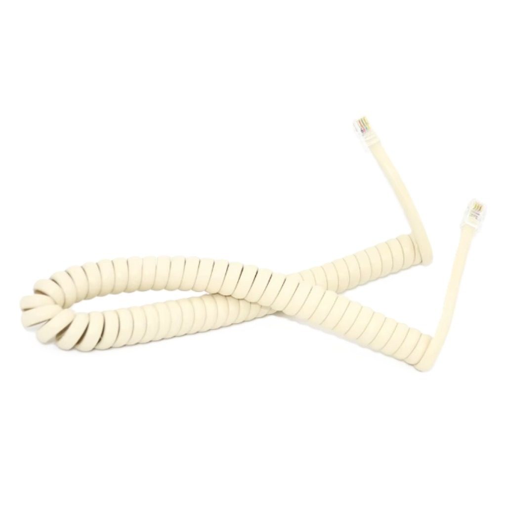 Cable Telefónico RJ11 A RJ11 2m Beige