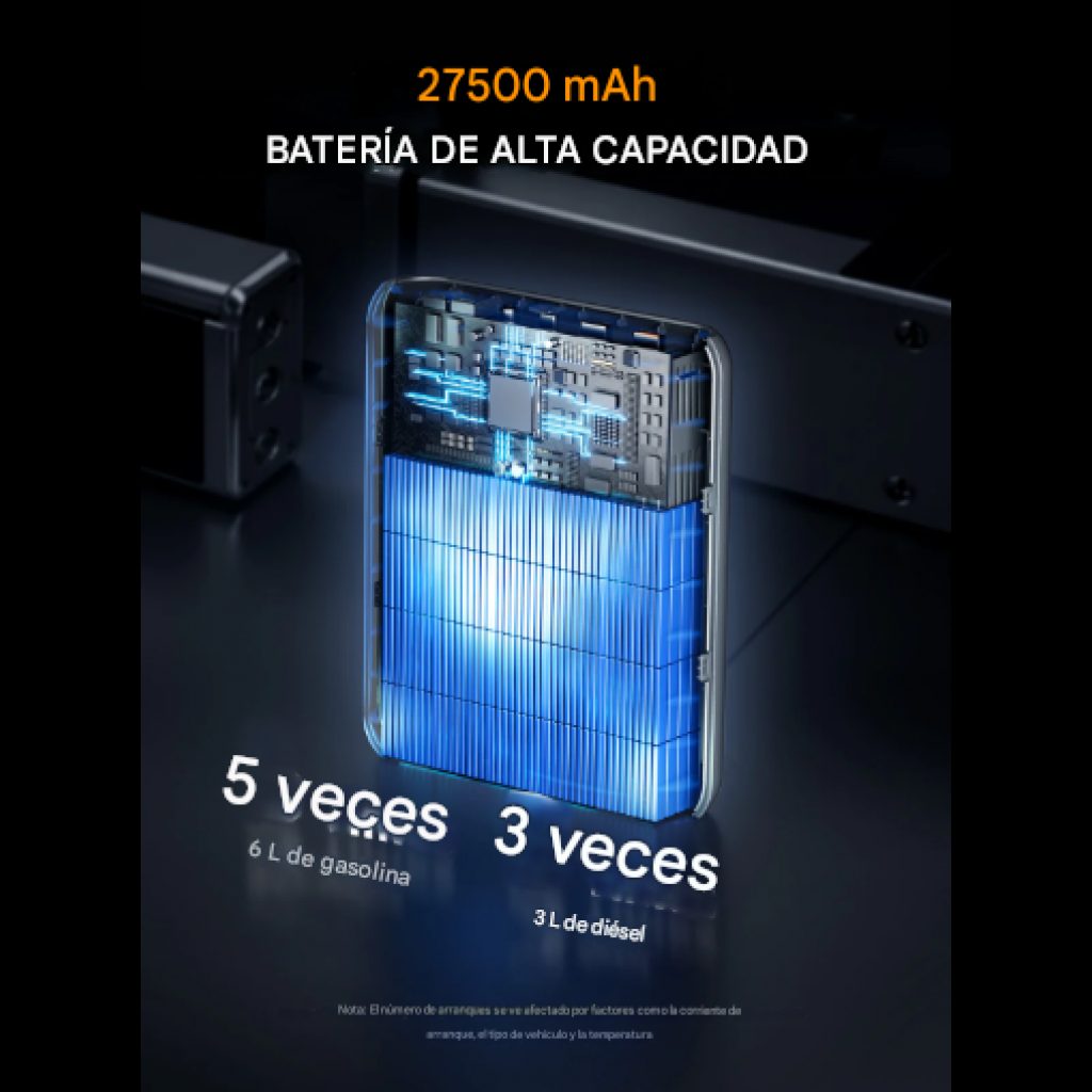 Arrancador De Batería Para Auto 12V 2000A