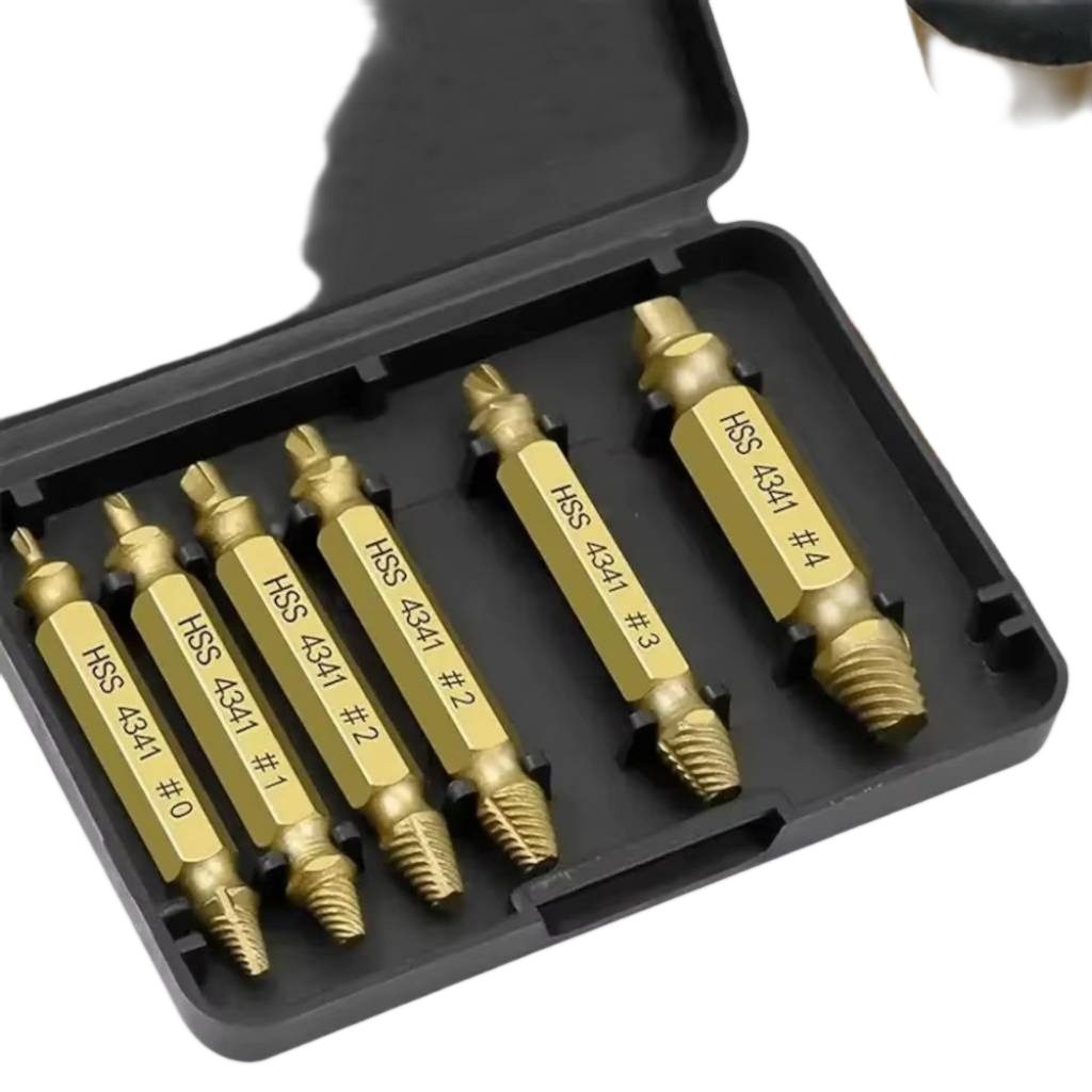 Extractor De Tornillos HSS Juego De 6 Piezas