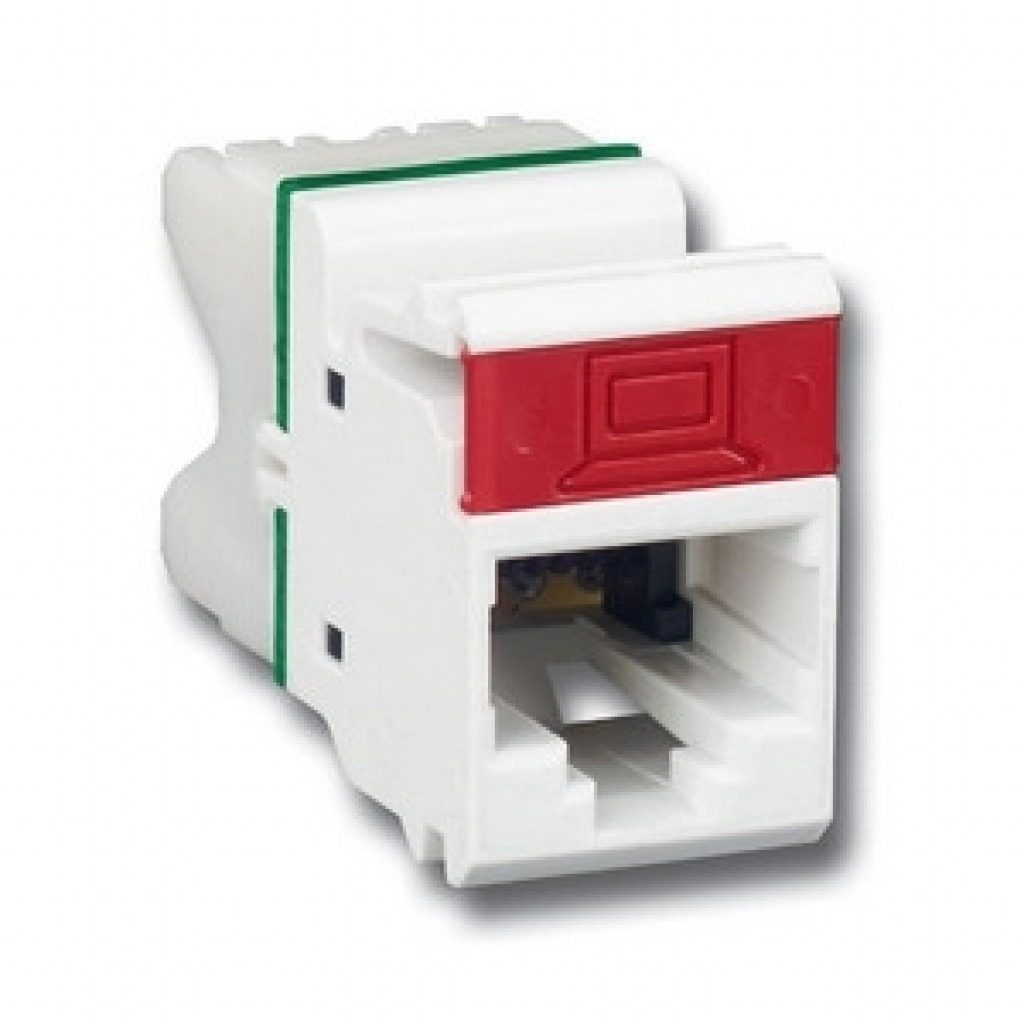 Jack Cat5e Simple Blanco
