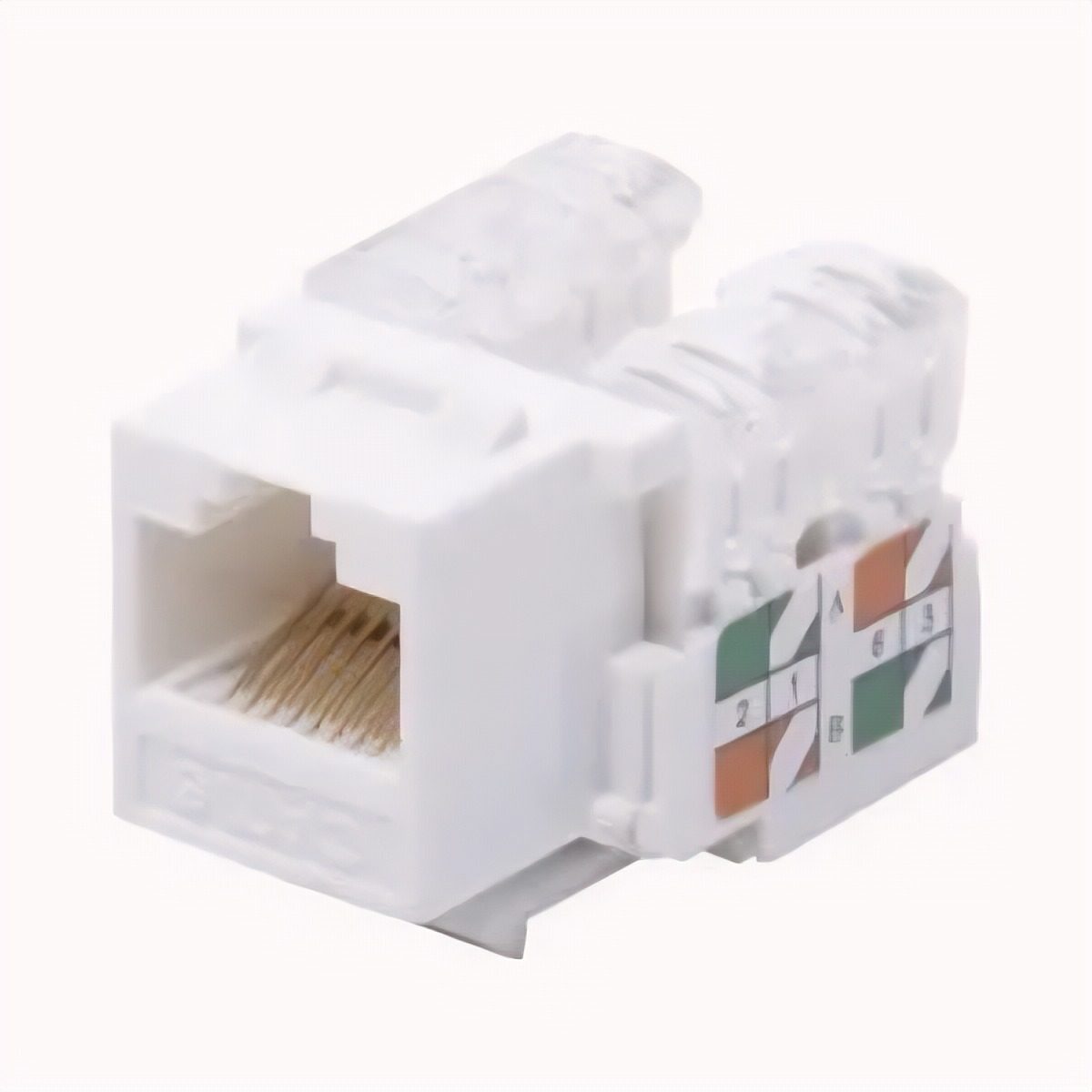 Módulo Jack Keystone Cat6 Terminación 110 Blanco