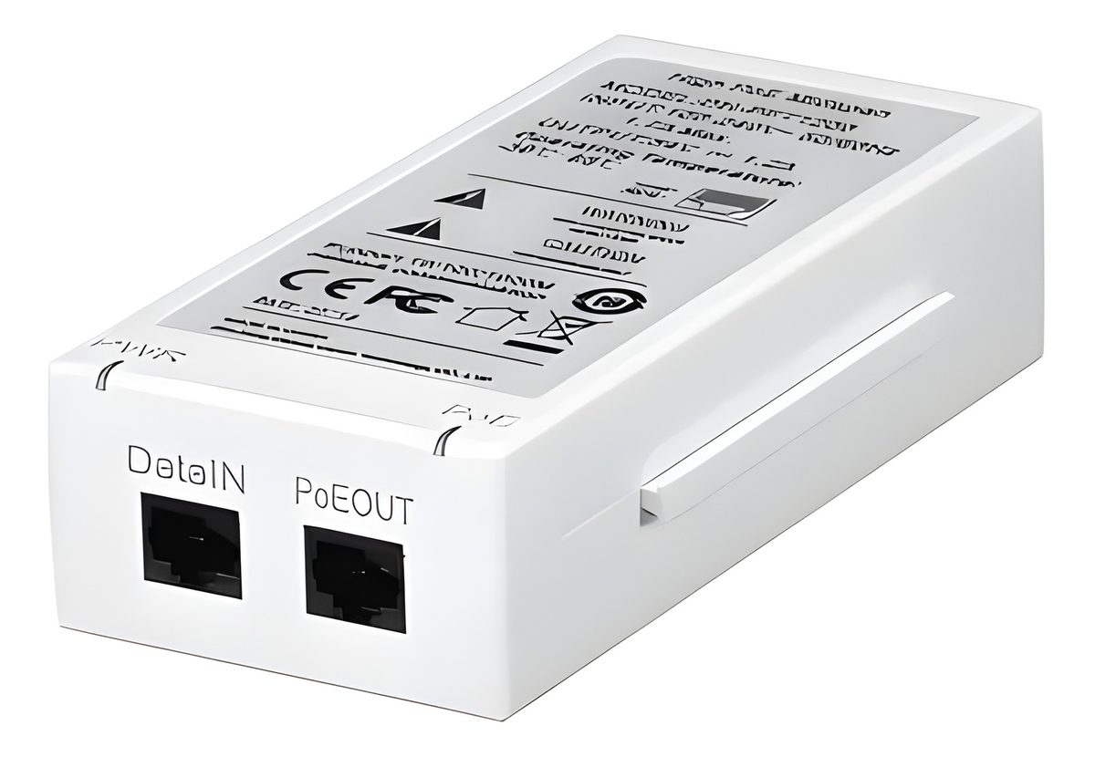 Inyector PoE 2 Puertos Gigabit PoE/PoE+/Hi-PoE 60W