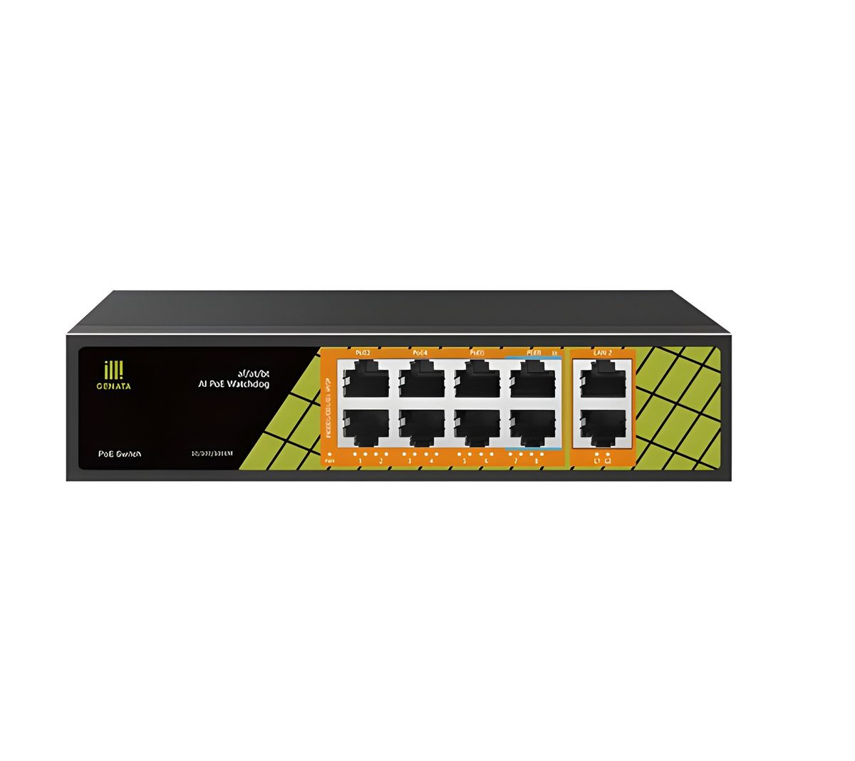 Switch PoE 8 Puertos Gigabit + Gigabit 120W
