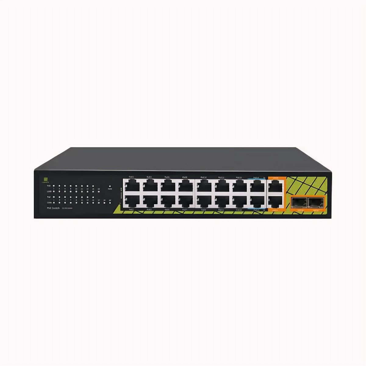 Switch PoE 14 Puertos 2 Uplink Gigabit 2 SFP