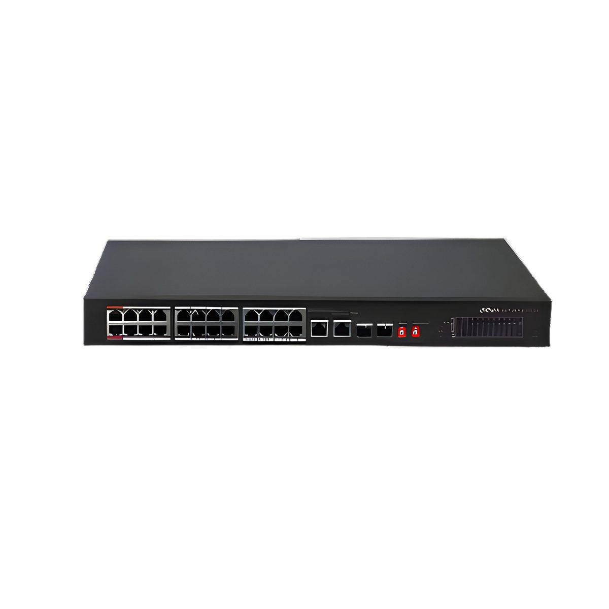 Switch No Administrable 24 Puertos 10/100Mbps 2 Uplinks Gigabit PoE 240W