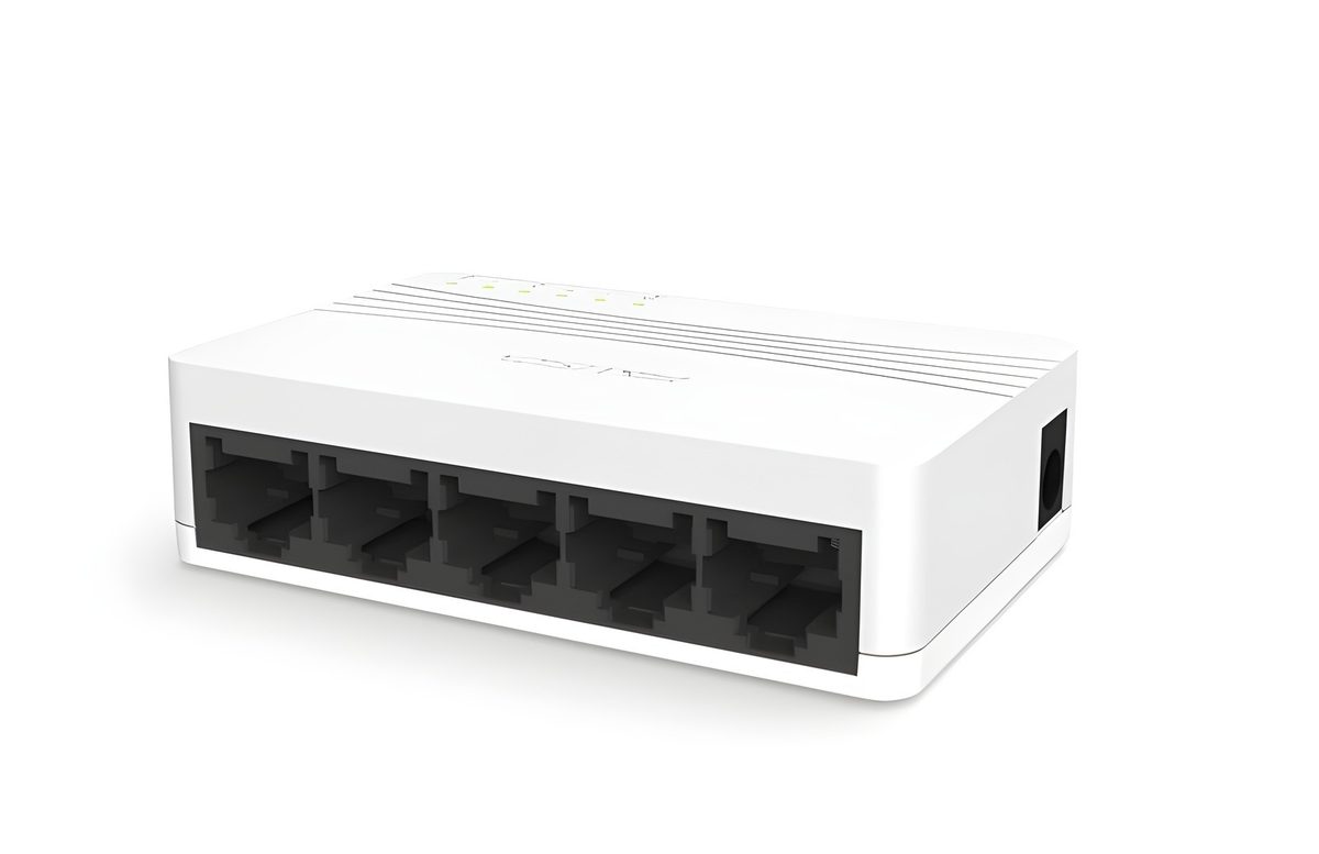 Switch No Administrable De 5 Puertos Fast Ethernet 10/100 Mbps