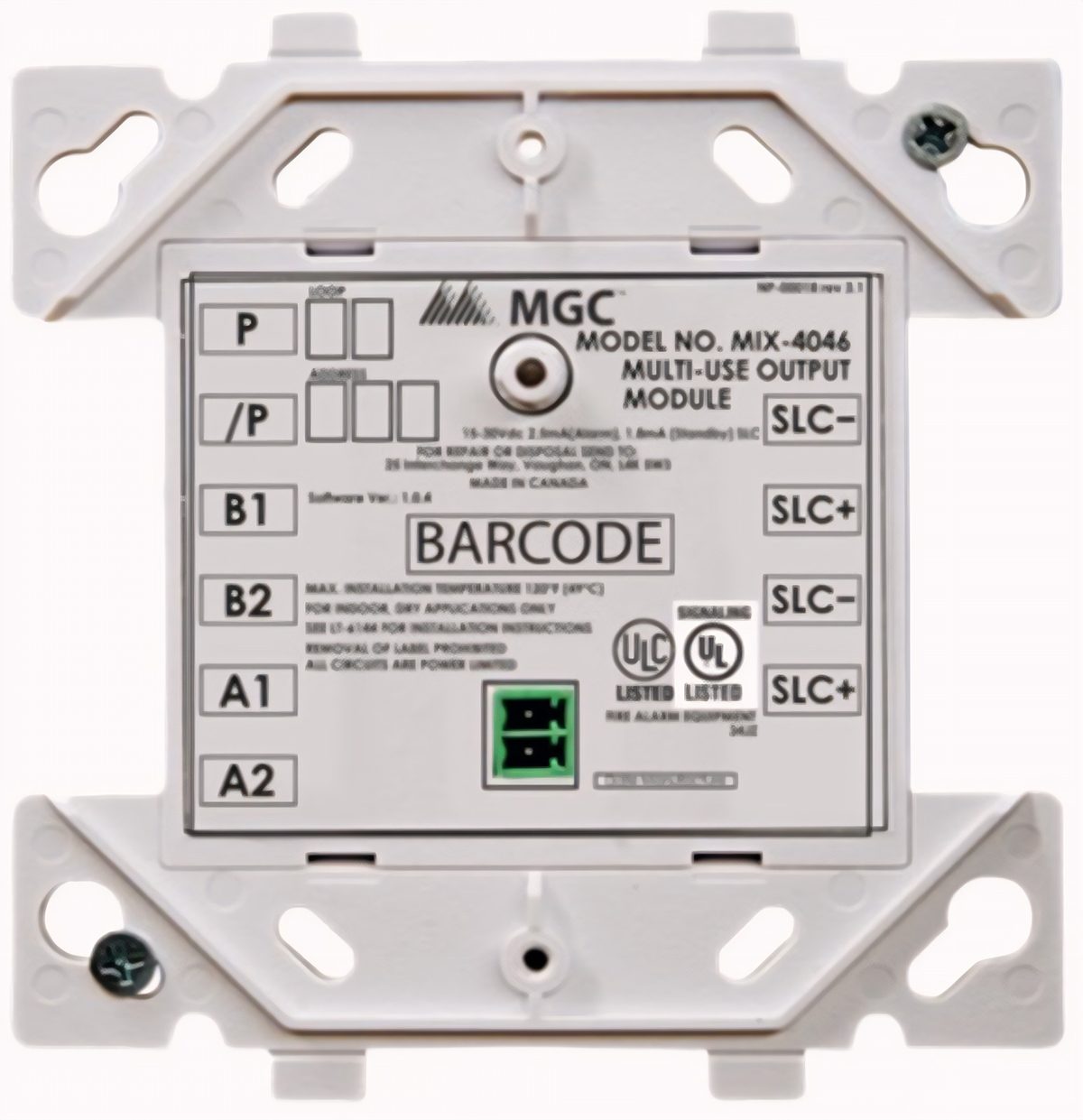 Módulo De Alarma Salida Supervisada Cableado
