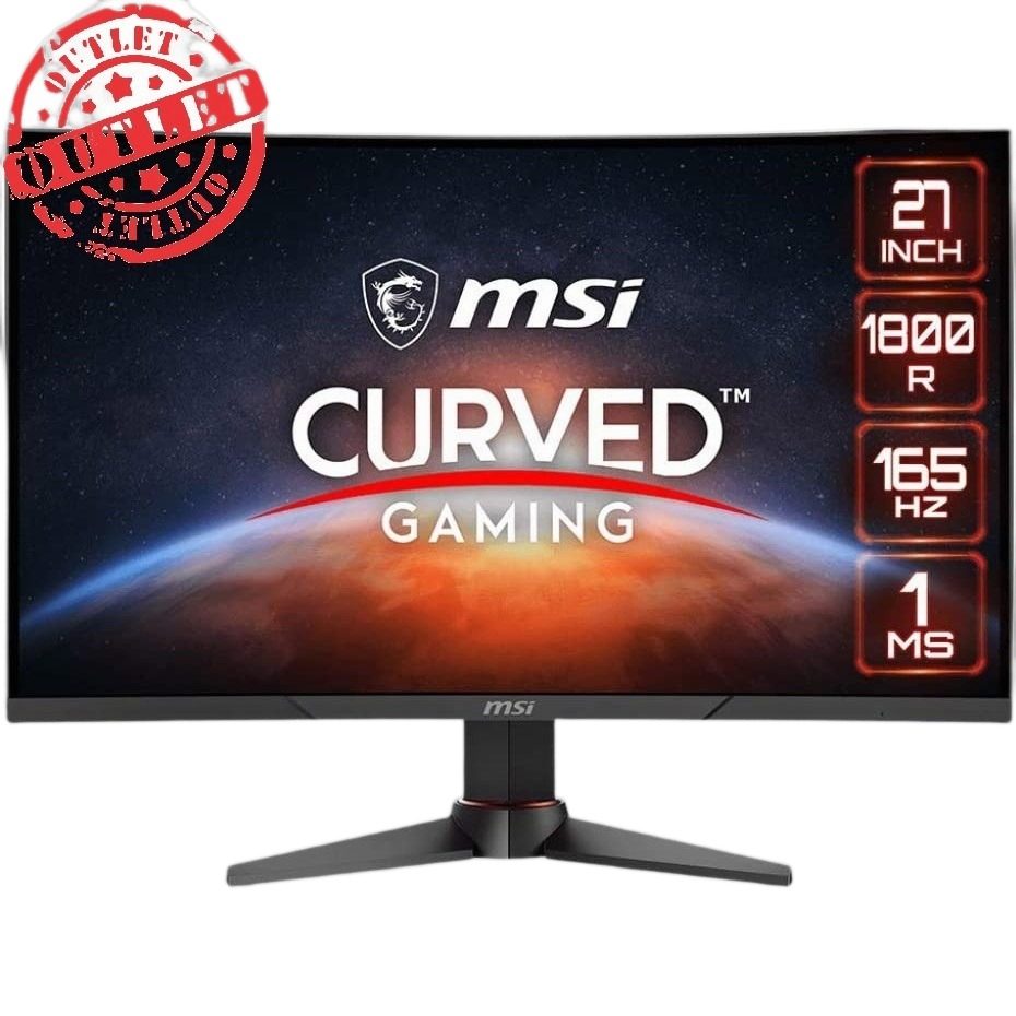 Monitor Gamer Curvo 27" FHD 165Hz 1ms