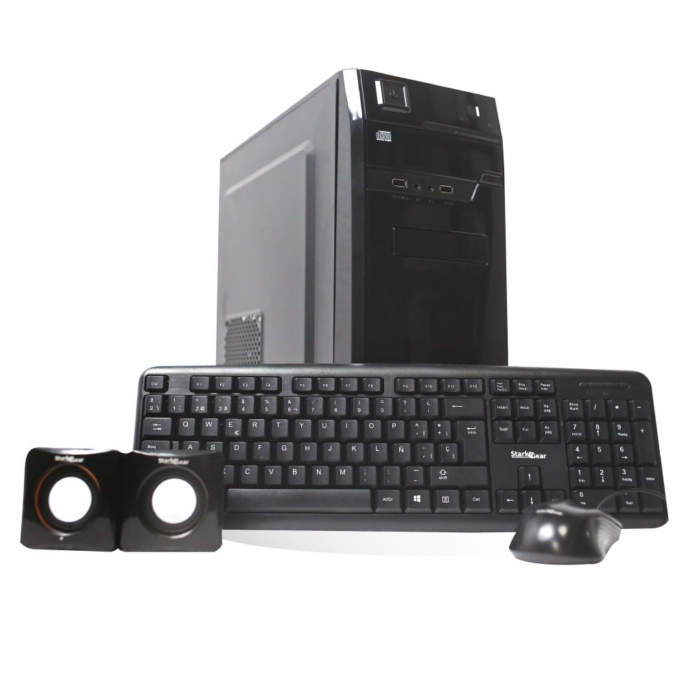 Gabinete Atx Mid Tower Negro Con Fuente 600W