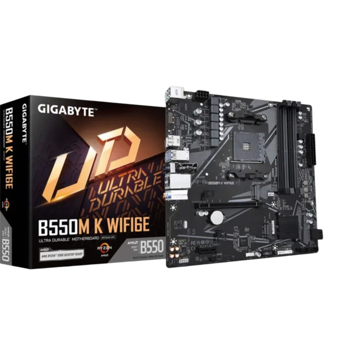 Placa Madre Micro Atx Socket Am4 Amd B550 Con Wi-Fi 6E