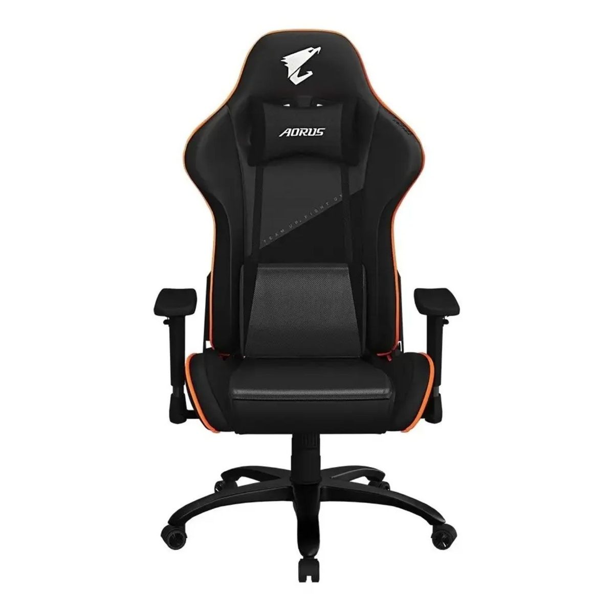 Silla Gamer Negra De Cuero Pu Reclinable Con Apoyabrazos 2D 150 Kg