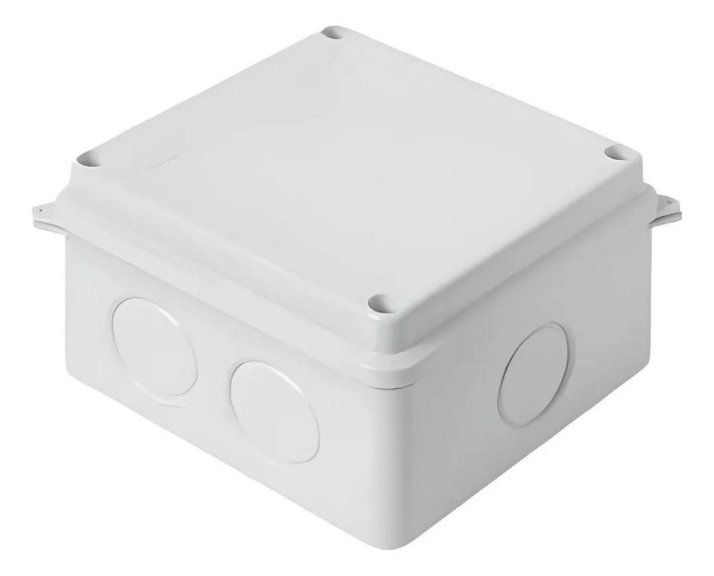 Caja Estanca Cuadrada Lisa 85x85x50 mm IP44/IP55/IP65 Plástico Abs Blanco