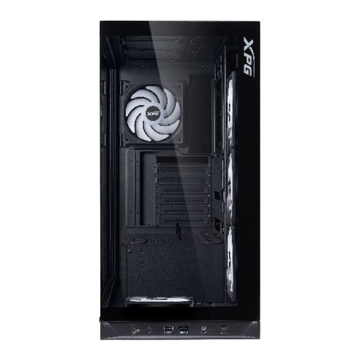 Gabinete Gamer Mid Tower Atx Negro Con Vidrio Templado