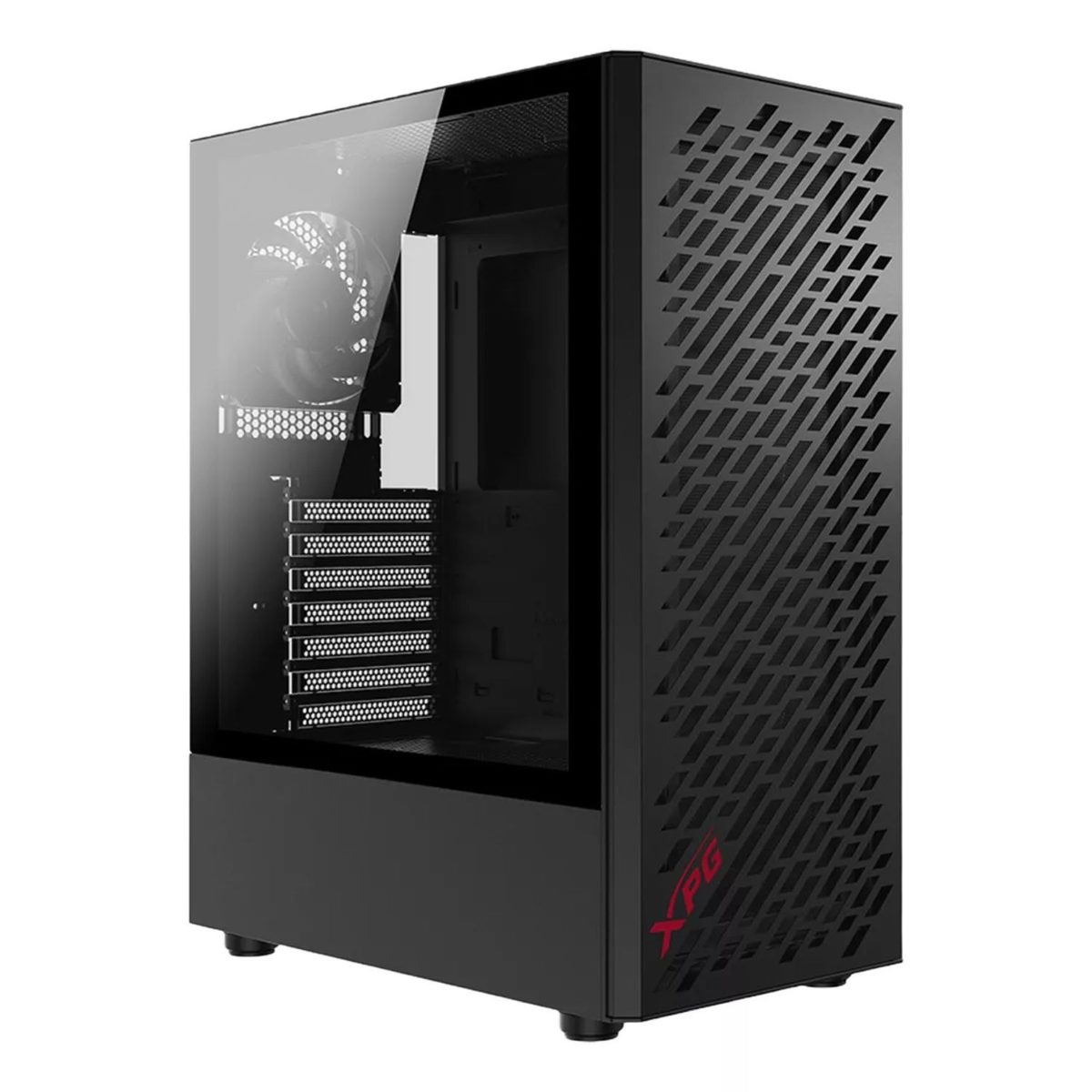 Gabinete Mid Tower Atx Negro Con Vidrio Templado