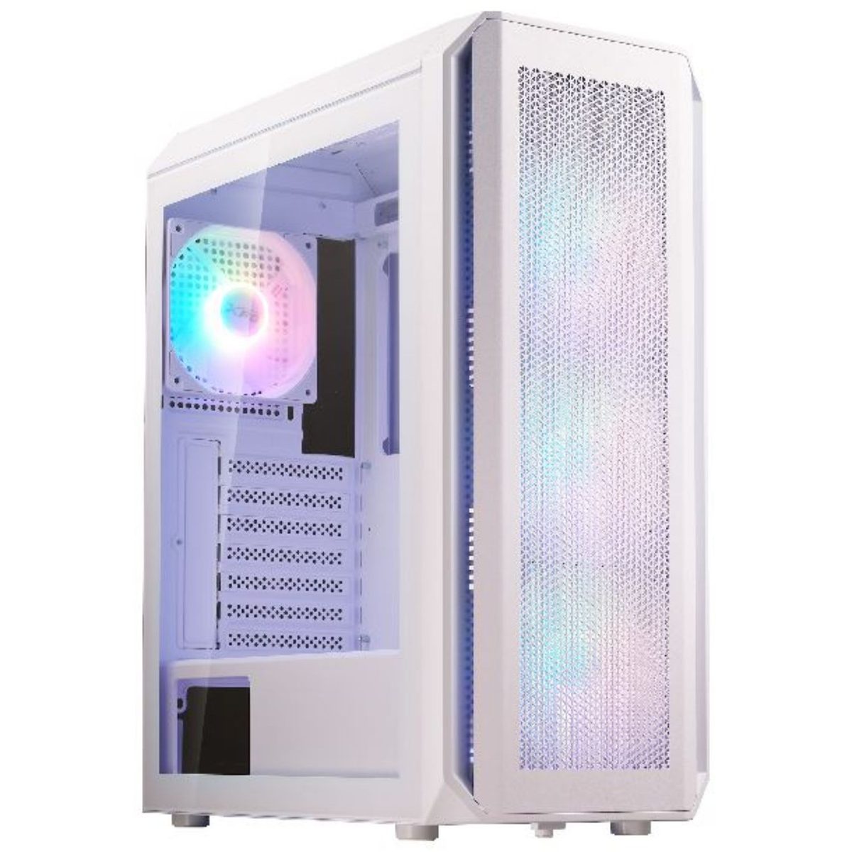 Gabinete Mid Tower ATX/Micro-ATX/Mini-ITX Blanco Con Vidrio Templado