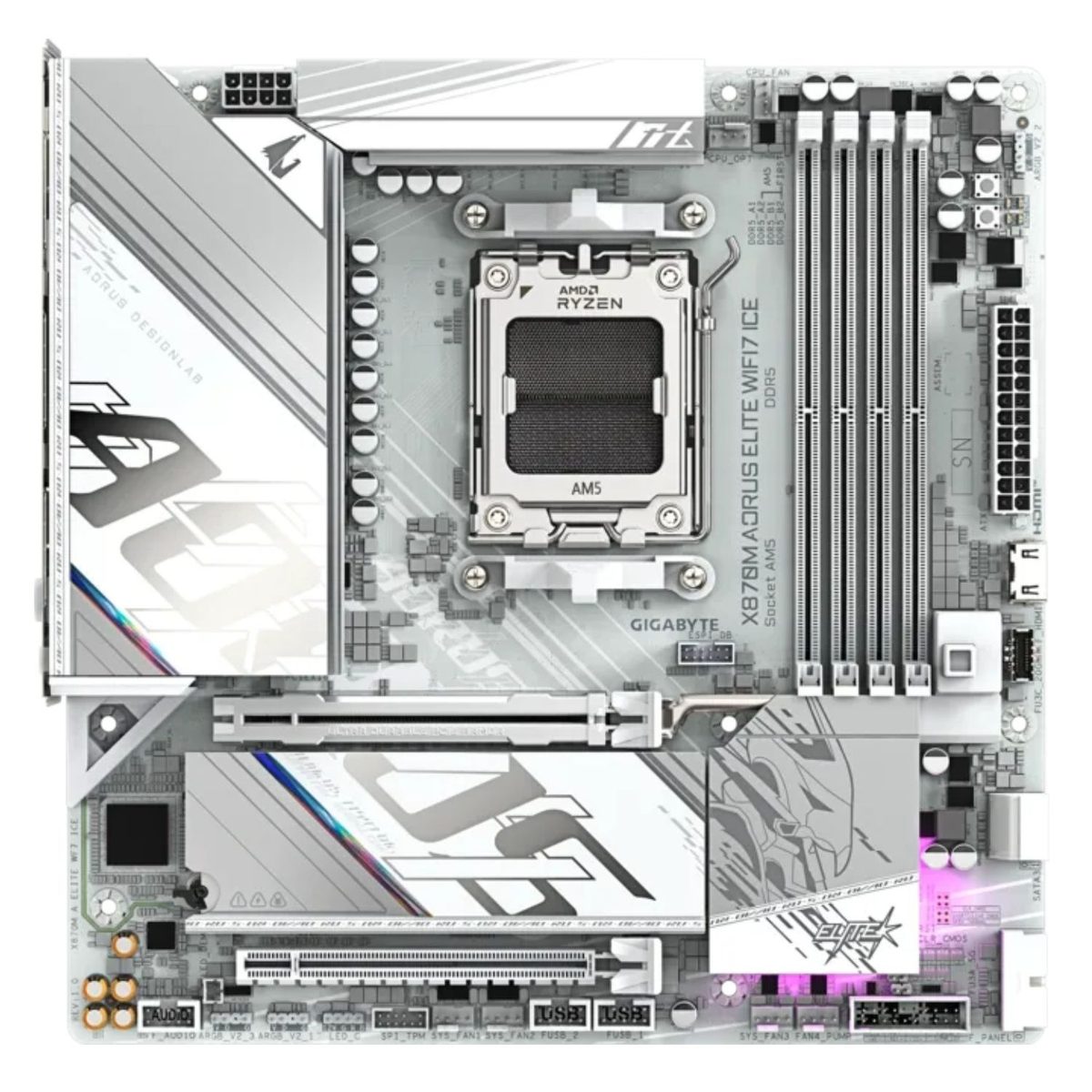 Motherboard Micro Atx Socket Am5 Amd X870 Ddr5 Wi-Fi 7