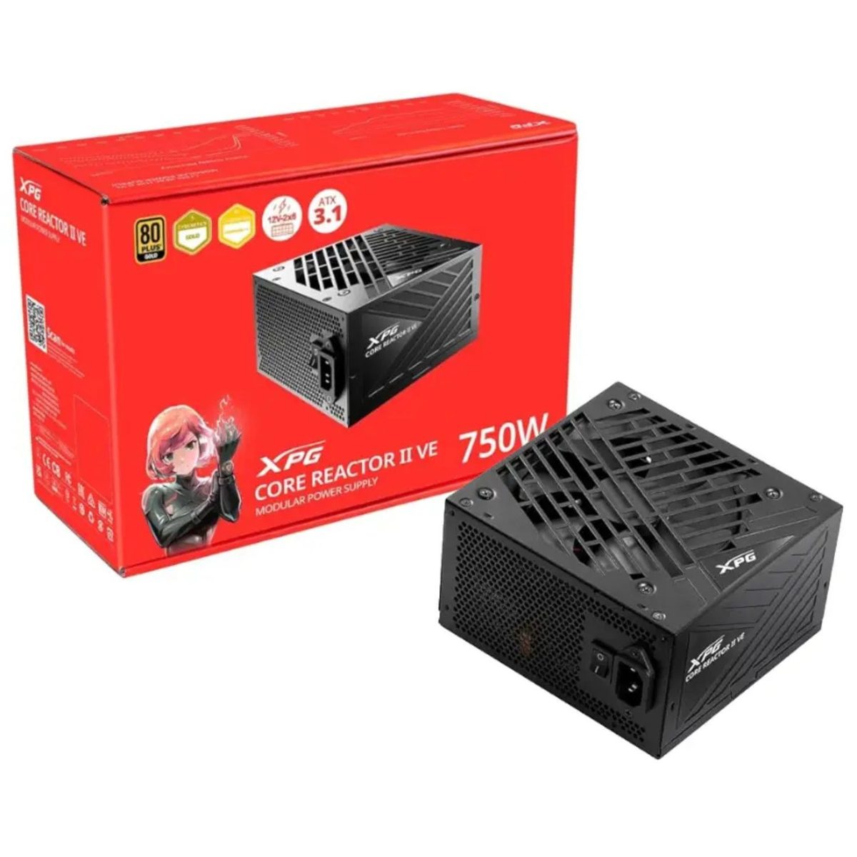 Fuente De Alimentación Atx 750W 80 Plus Gold Modular Atx 3.0