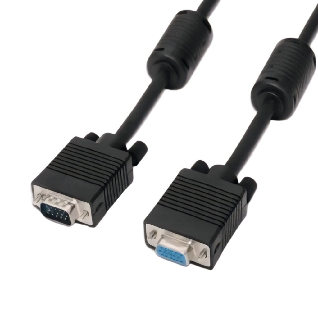 Cable De Extensión VGA Macho/Hembra Blindado Con Filtro 15 M