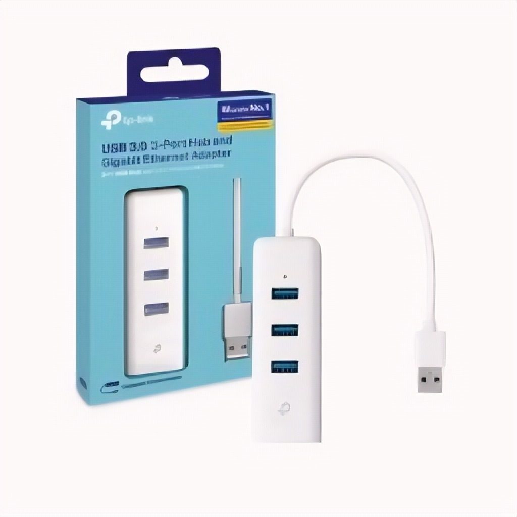 Adaptador De Red USB 3.0 A Ethernet Gigabit Con Hub De 3 Puertos USB