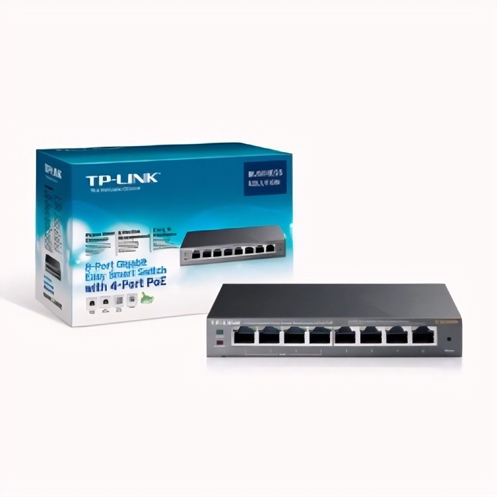 Switch 8 Puertos Gigabit Con 4 Puertos PoE 64W