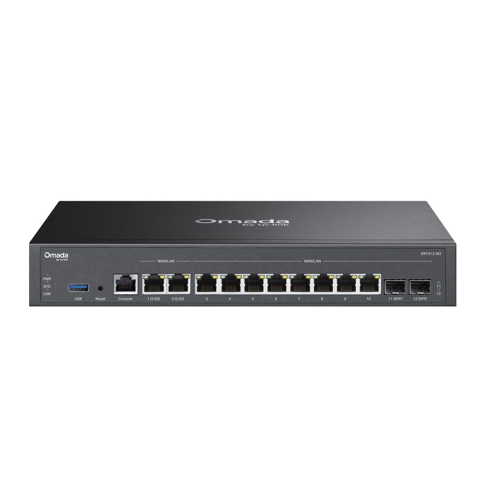 Router Cableado Vpn 10 Puertos Gigabit 2 SFP 8 RJ45 2 WAN/LAN 2.5G