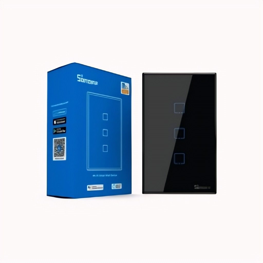 Interruptor Inteligente de Pared Sonoff T3US3C-TX | WiFi y RF, Táctil, 3 Pulsadores