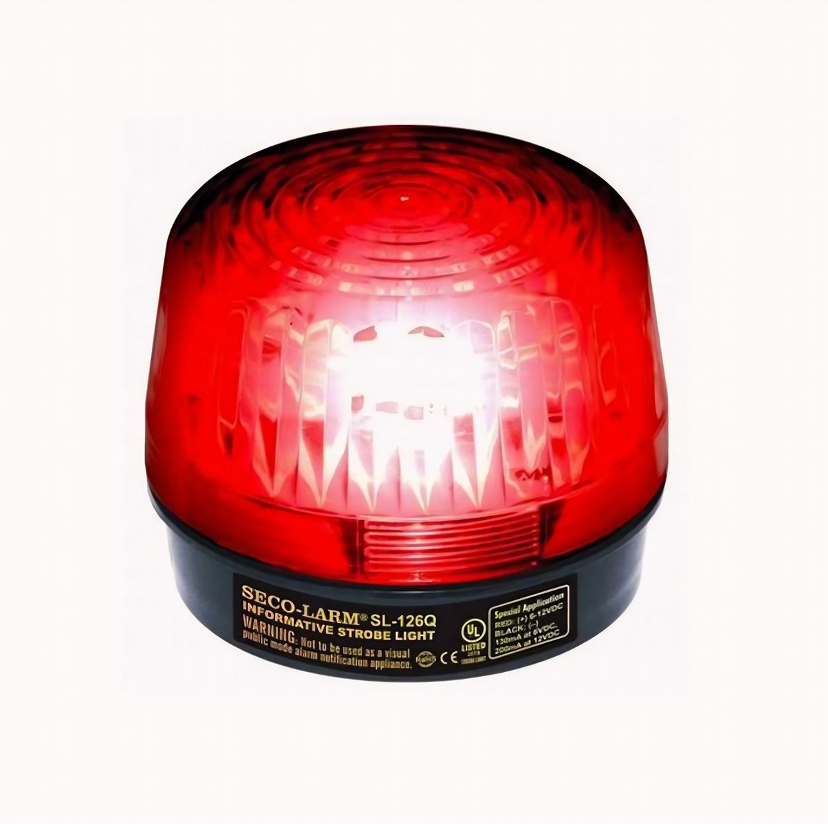 Luz Estroboscópica Roja 6-24 Vdc