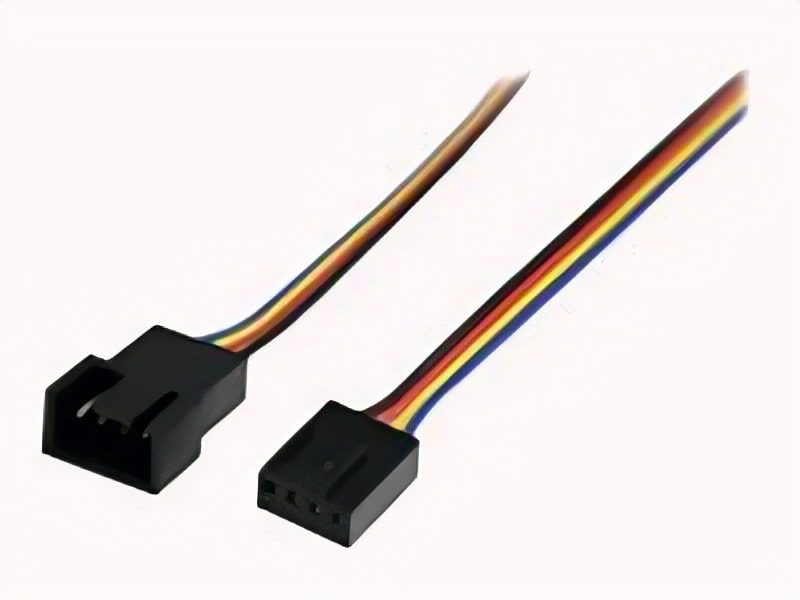Cable Extensor De Alimentación Para Ventilador Pwm 4 Pines 30 cm