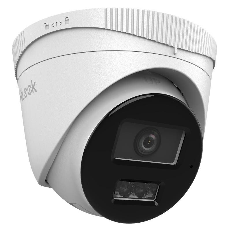 Cámara Torreta IP 2MP Con Luz Blanca Híbrida Y Micrófono IP67