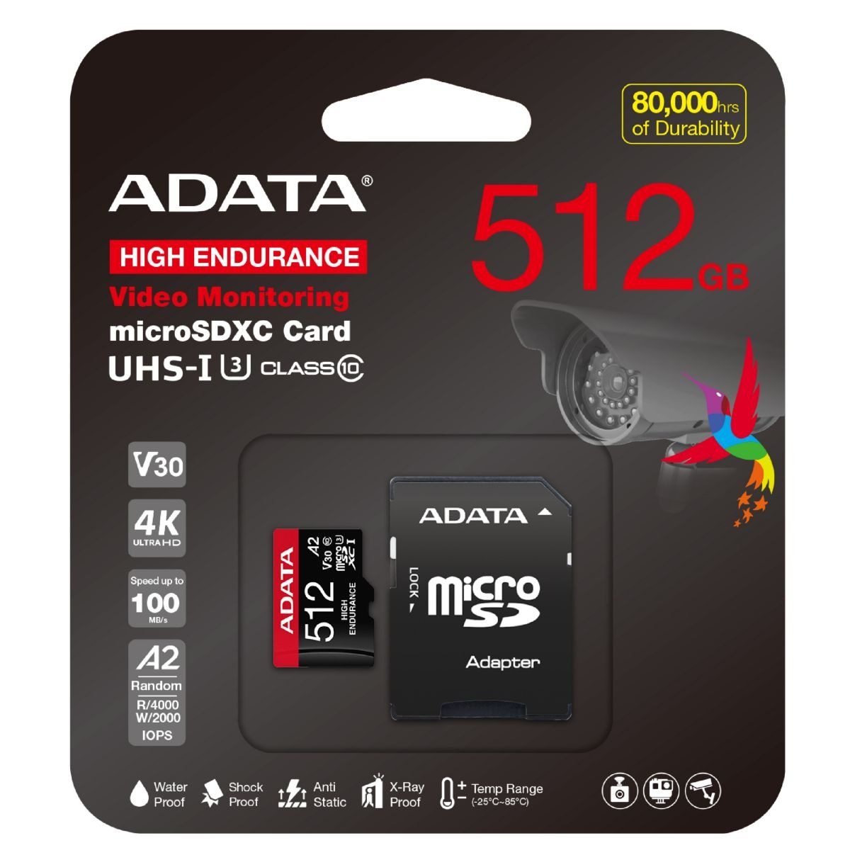 Memoria Adata MicroSdxc 512gb Uhs-i U3 V30 High A2