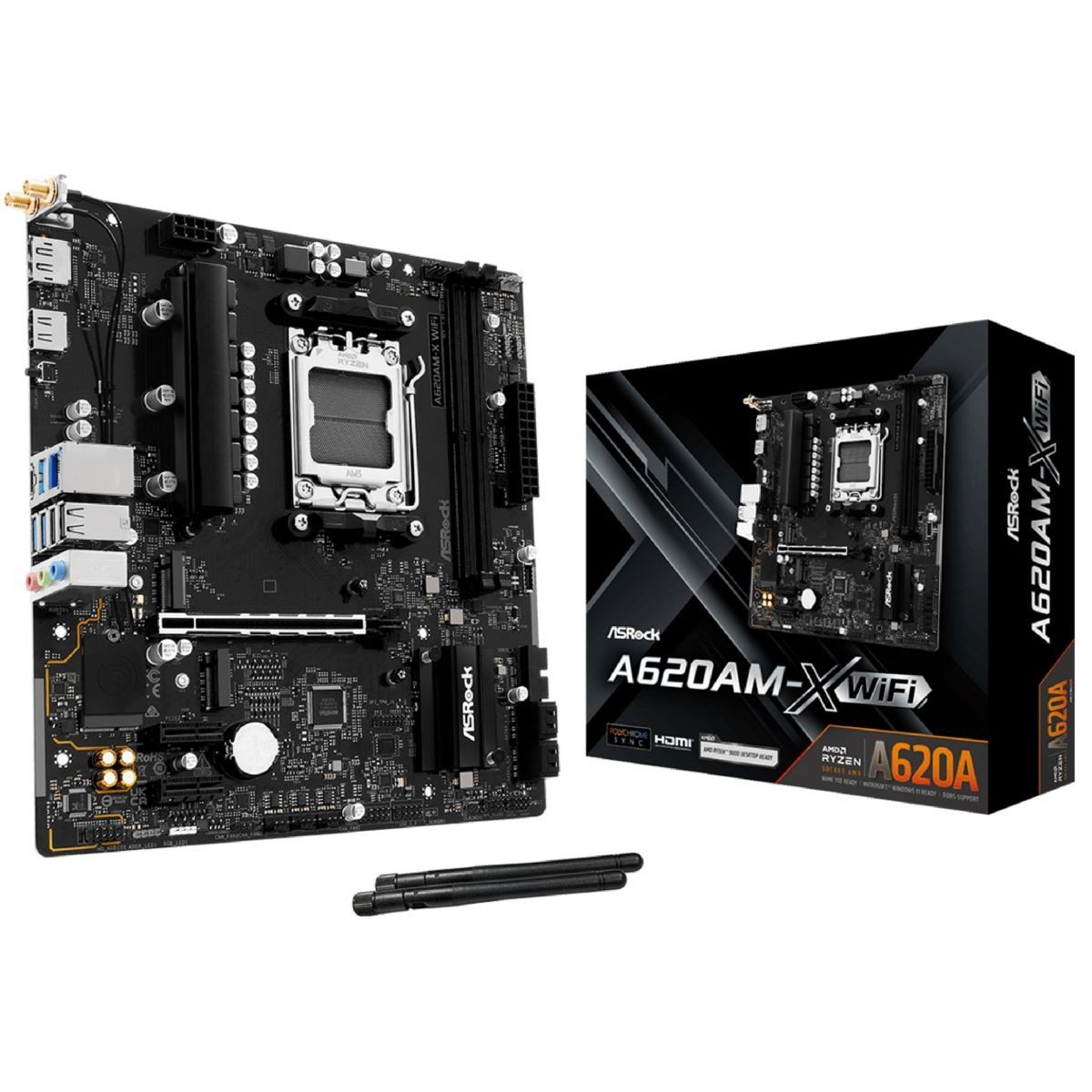 Motherboard A620a Socket Am5 Ddr5 Micro Atx Con WiFi