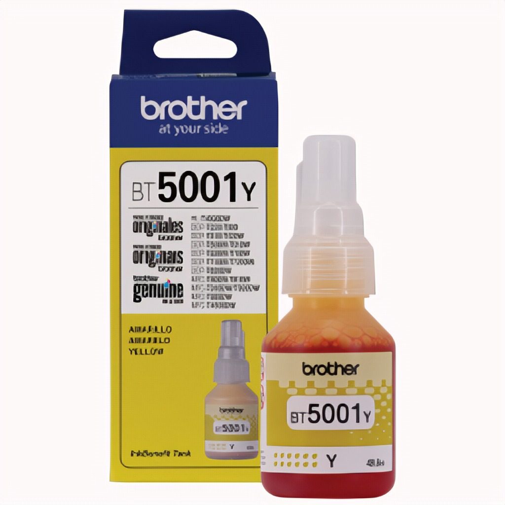 Botella De Tinta Brother Bt5001y Amarilla